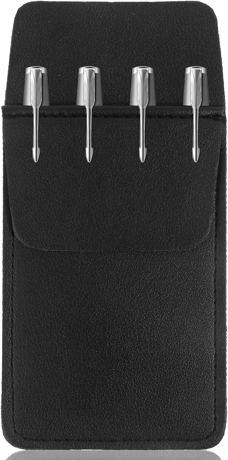 Pocket Protector, PU Leather Pocket Organizer, Pocket Pouch for Men Pocket Shirt Lab Coat for School Office Hospital Supplies