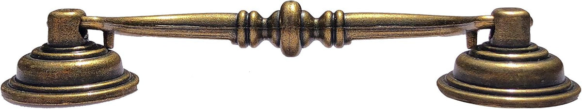 10 Pack  4.25"Hole Center Shabby Chic Drawer Pulls Handles Antique Bronze Kitchen Cabinet Drop Bail Pulls Handles (108mm/Antique Brozne)
