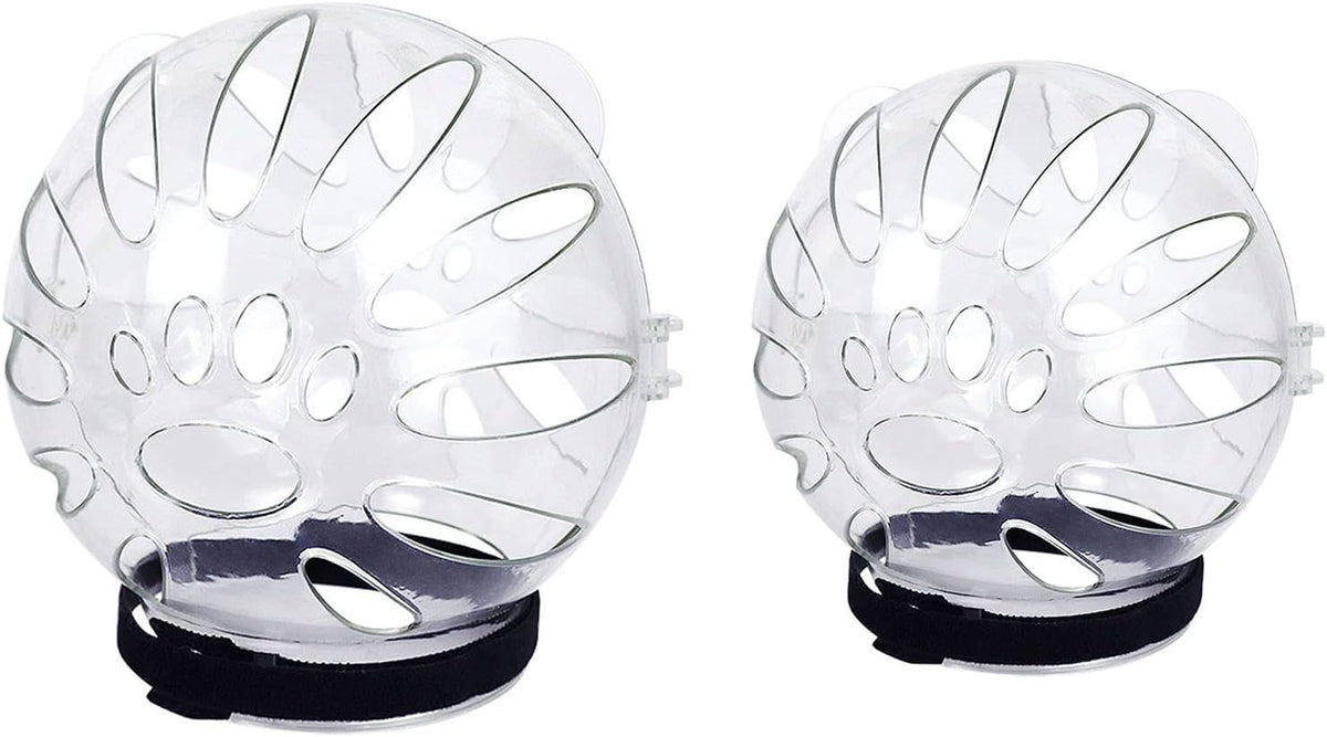 Pet Recovery Space Helmet Anti-Lick/Anti-Bite Head-Cover Breathable- Helmet Grooming Help Supplies Muzzles for Biting