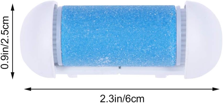 Electric Foot Remover 4pcs Replacement Roller Refill Head Pedicure Hard Skin Remover Rollers Electric Remover Accessories Foot File Foot Sander(Blue)