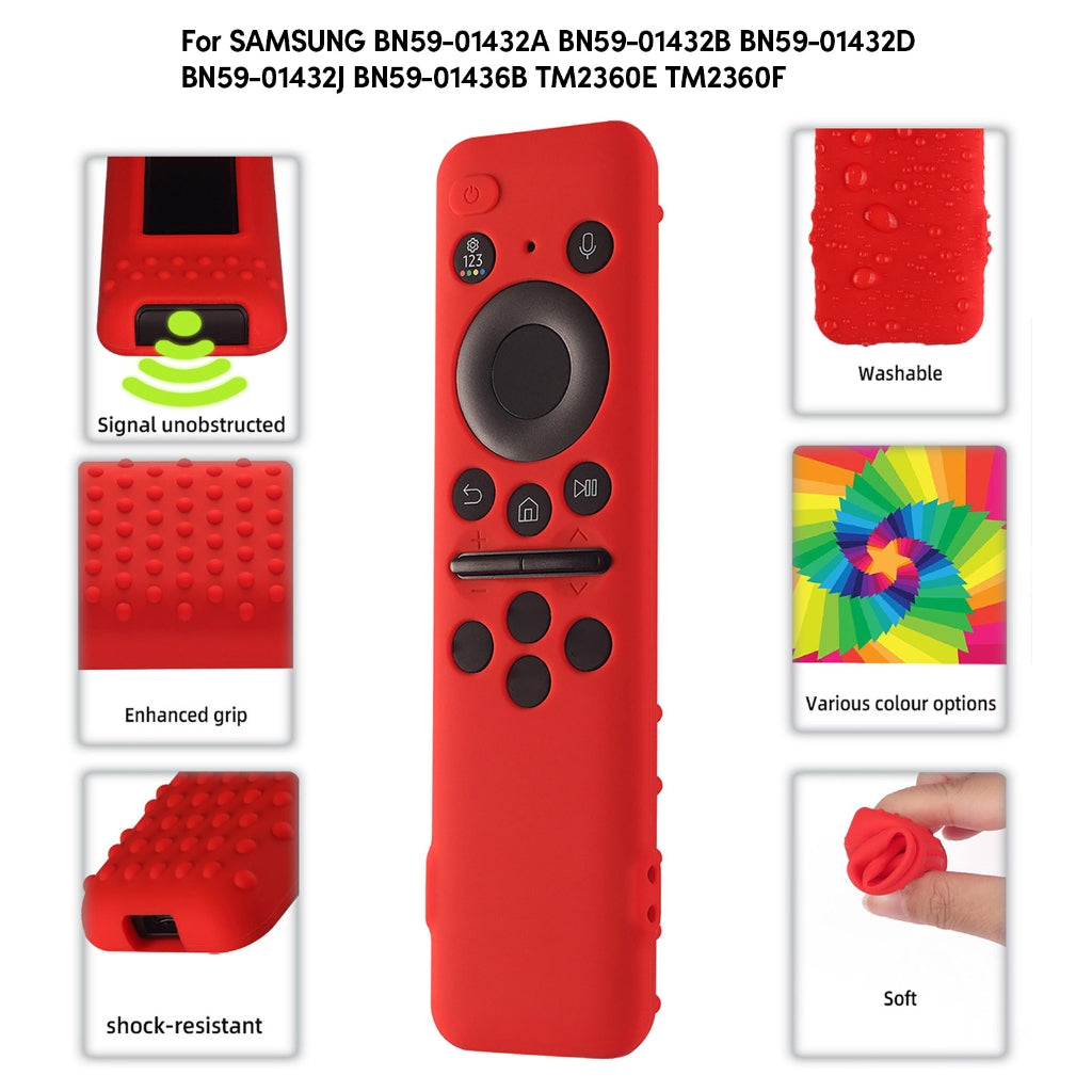 Stylish Protection for BN59 01432A TV Remote Control Shockproof Sleeves in Multi-Colored Bag 0.03 Black