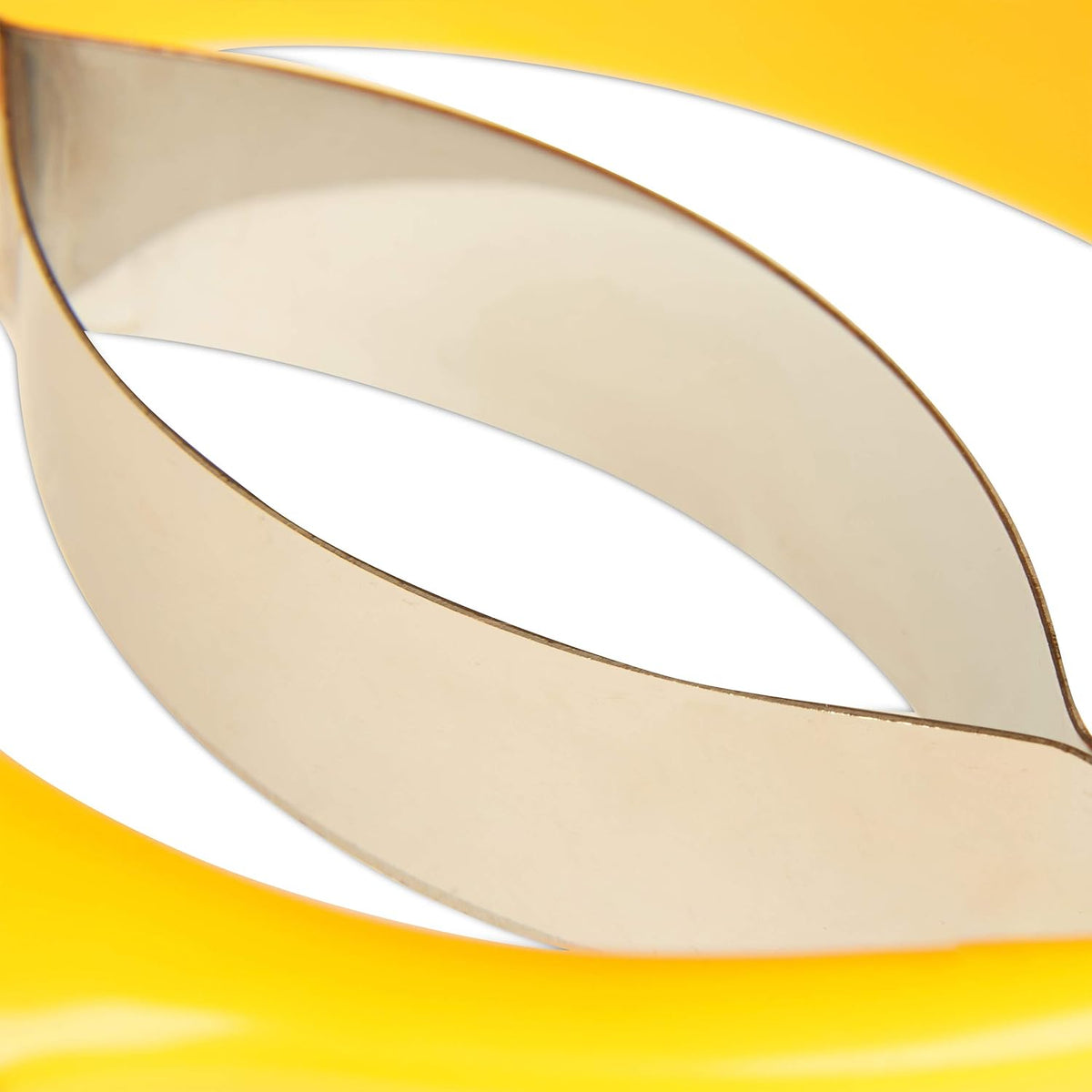 Mango Slicer with Stainless Steel Blade, Non-Slip Handle, Split and Core Mangoes, Black and Yellow