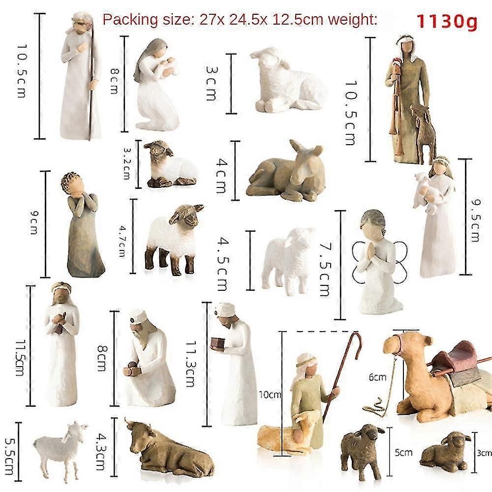 Willow Tree Nativity Scene Set Hand Painted Figurines Christmas Decor