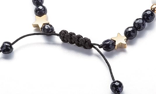 Solar System Eight Planets Bracelet for Men and Women, Universe Galaxy Natural Stone Beads Gift