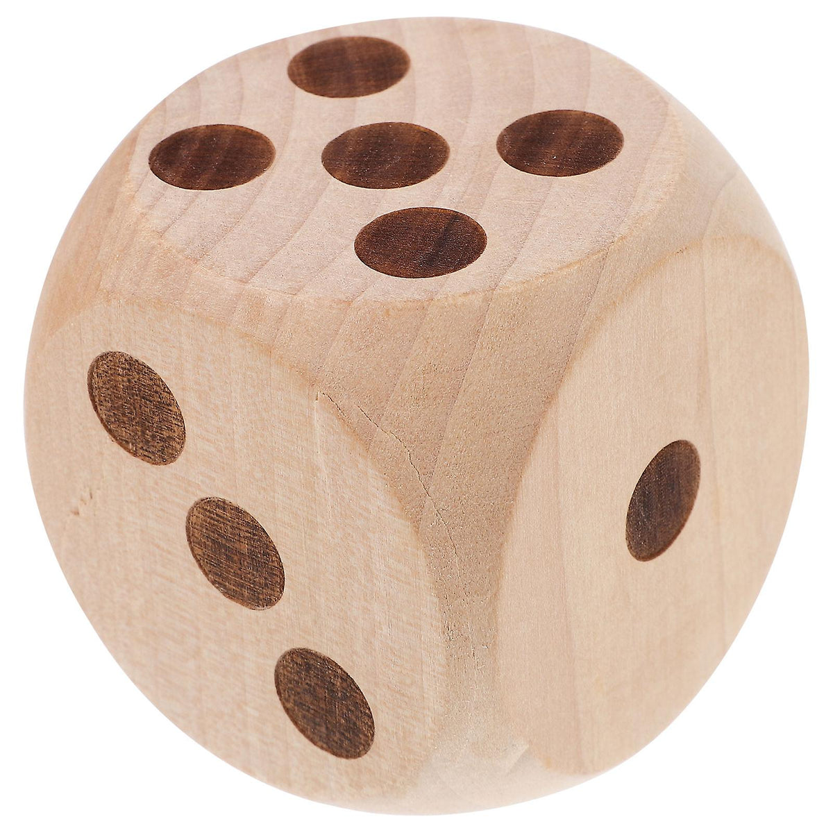 Large Wooden Dice Set for Games and Props, Empty Dice for Customization