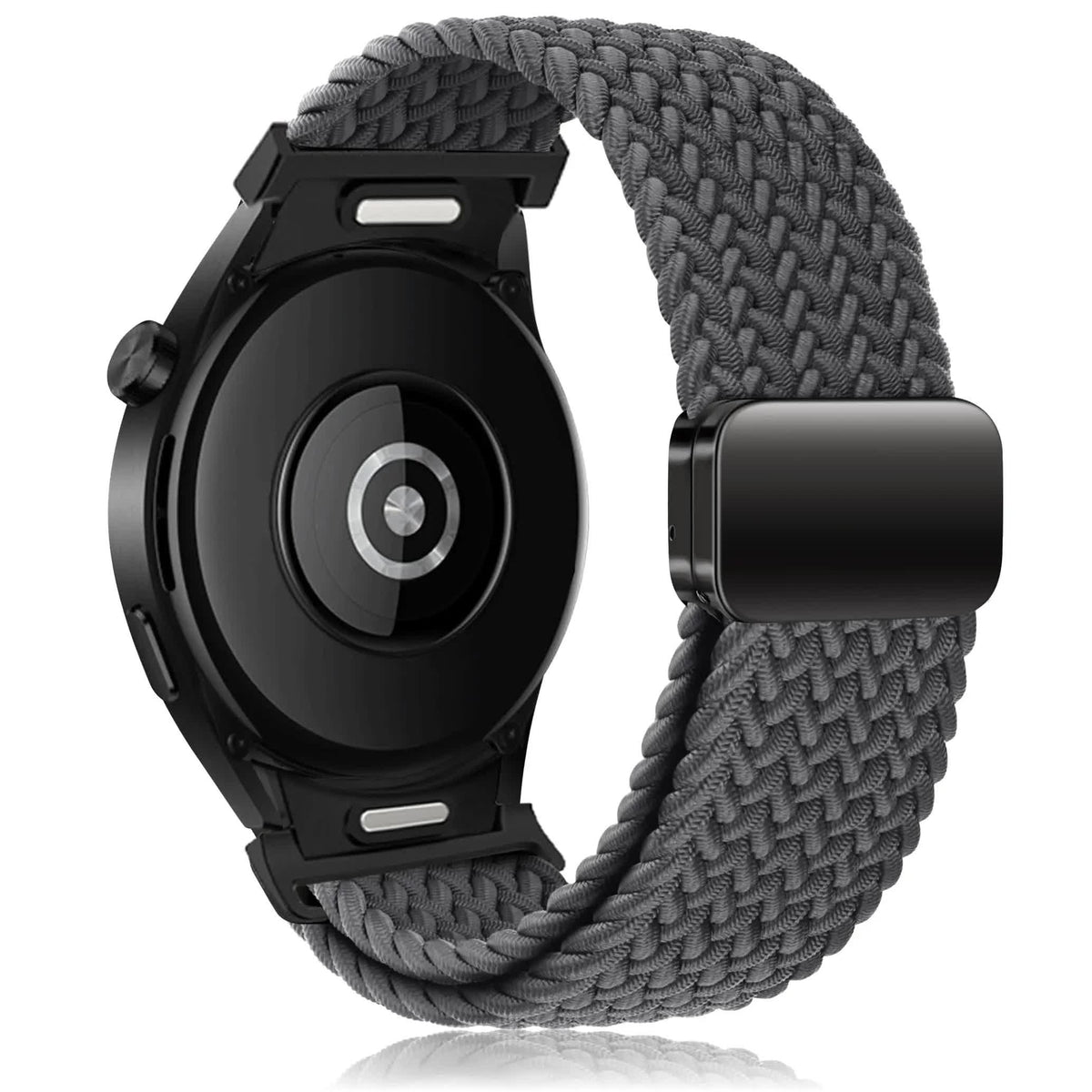 Compatible withSamsung Galaxy Watch 6 5 4 Classic Pro Magnetic Braided Strap 40mm 43mm 44mm 45mm 47mm Space Gray Band