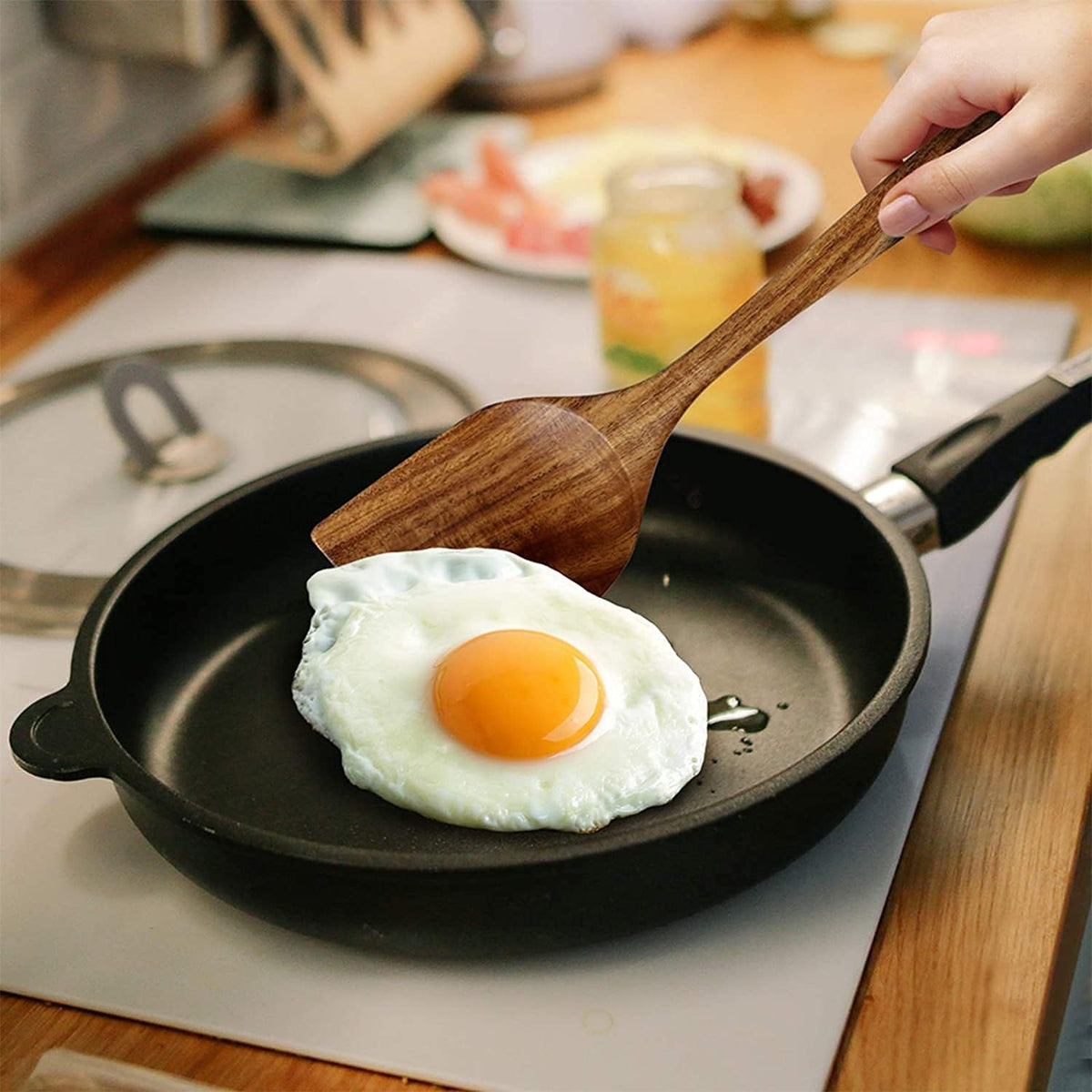 Wooden Spatulas Set of 2 30cm Cooking Utensils