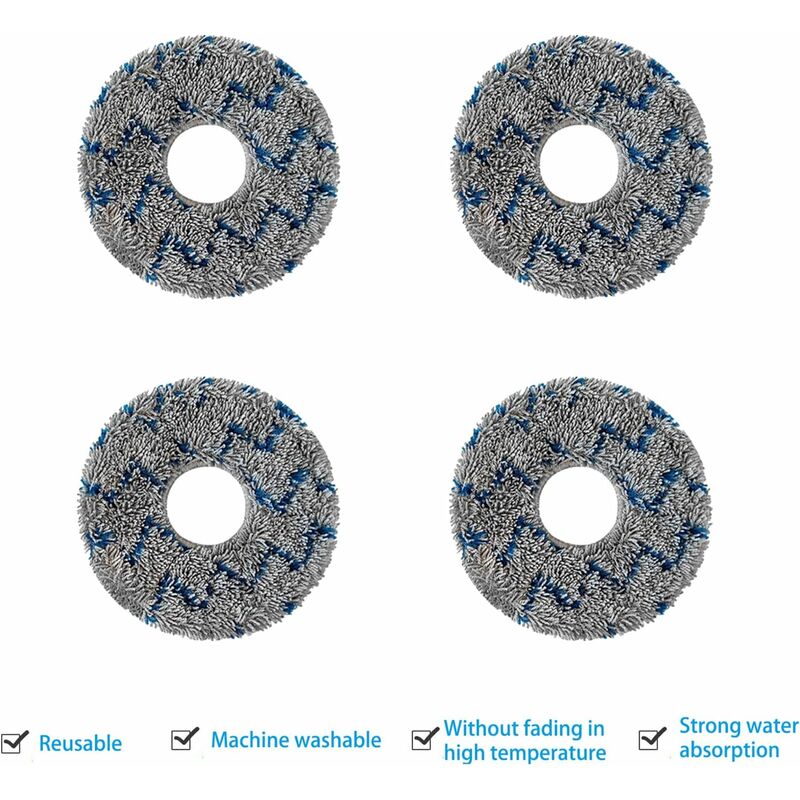 Ecovacs Filter Brush Cloth Replacement Accessory Kit 15 Pieces Compatible with DEEBOT T20 T10 X1 Omni Turbo Plus Robot Vacuum Cleaner