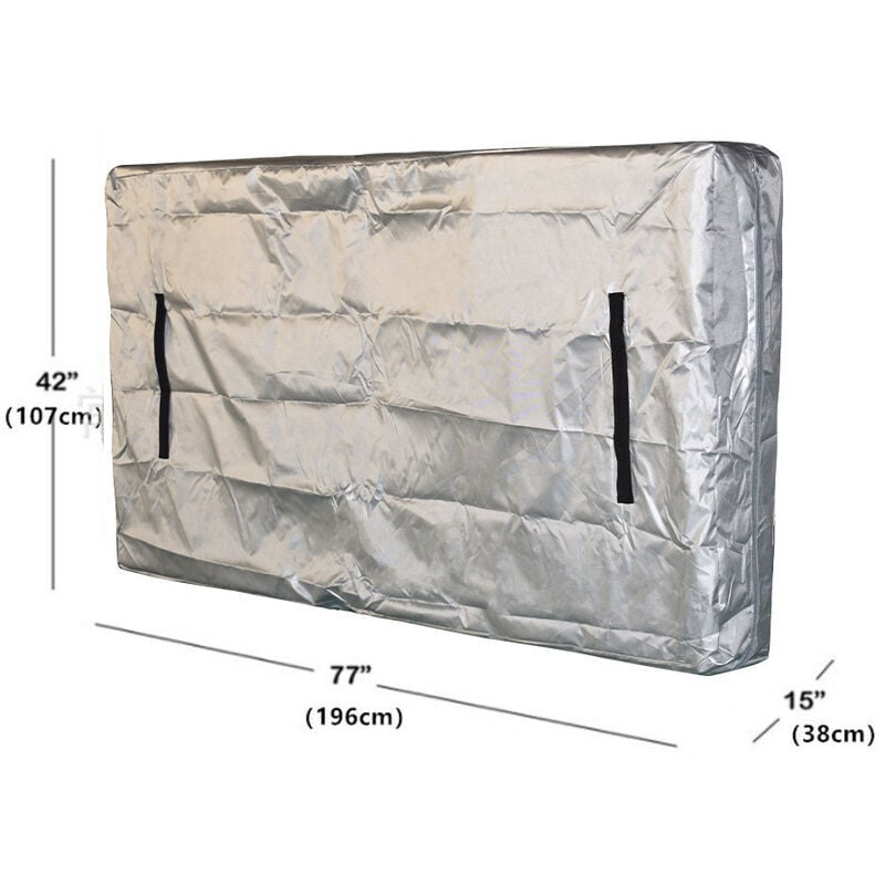 Mattress Storage and Protective Cover for Moving - Waterproof Full Size Mattress Cover 196x38x107cm Grey