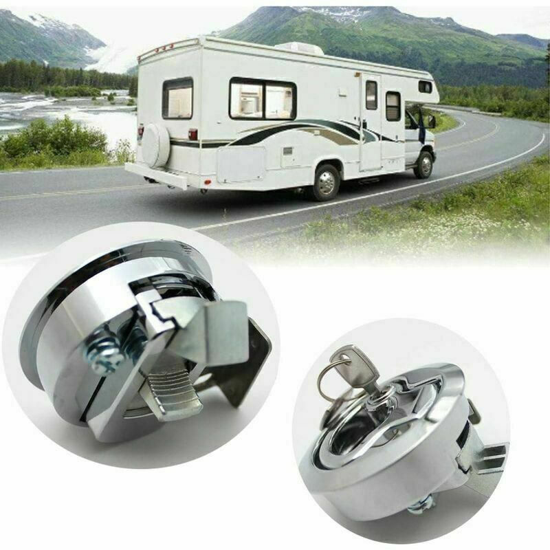 Boat Hatch Lock Pull Marine, Zinc Alloy Recessed Hatch Lock with Locking Door for Yacht Trailer Motorhome Deck Hatch Door Cabinet..DEBUNS