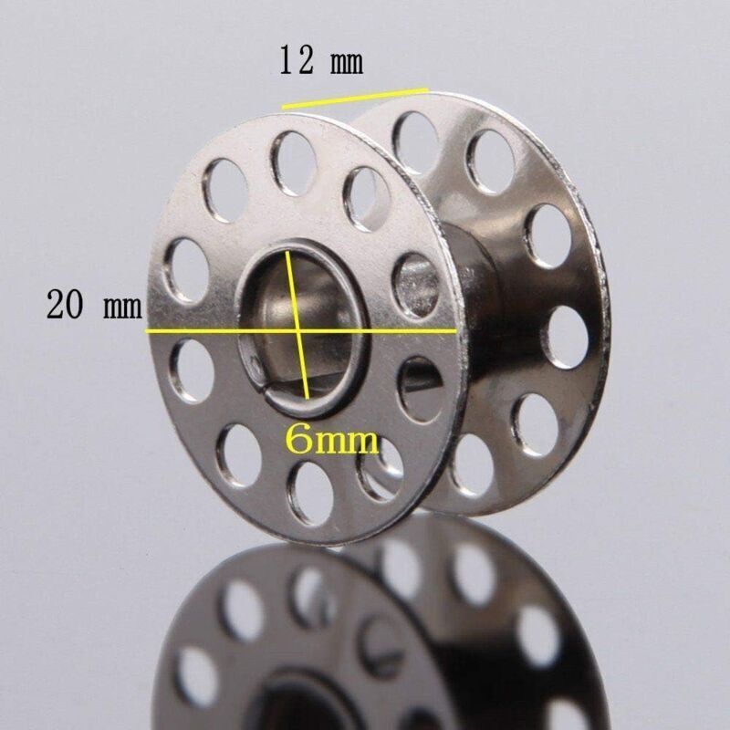 Metal Bobbins with Case for Standard Household Sewing Machine Brother Singer Bernina Pfaff Elna Babylock Kenmore Juki..DEBUNS