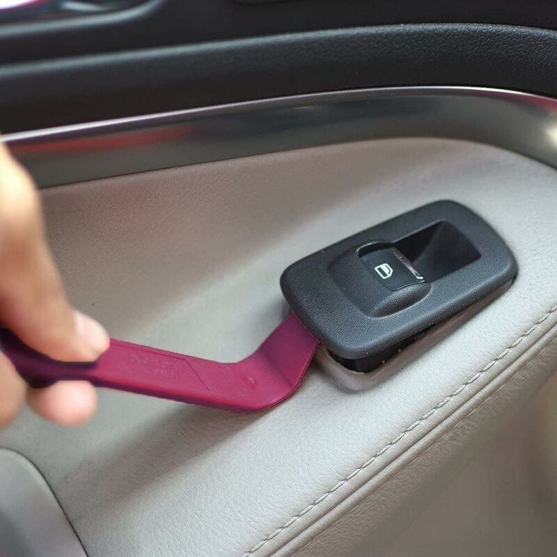Car Stereo Removal Tool, Plastic Door Panel Pry Tool, Breaker Tool, Screwdriver, Four-Piece Set, Plastic Buckle, Screwdriver 6 Inch