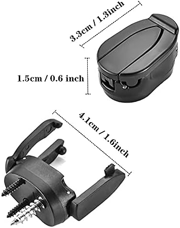 6 pcs Golf Ball Picker, Foldable Golf Ball Picker Claw Suction Cup Put On Putter Grip