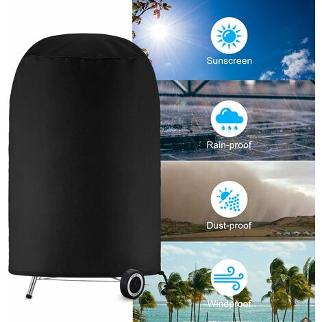 Grill cover, round grill cover, grill cover tarpaulin, grill cover tarpaulin waterproof anti-UV protection (70 x 70 cm),
