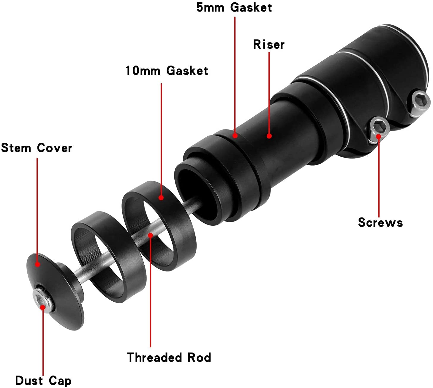 bicycle handlebar extension black