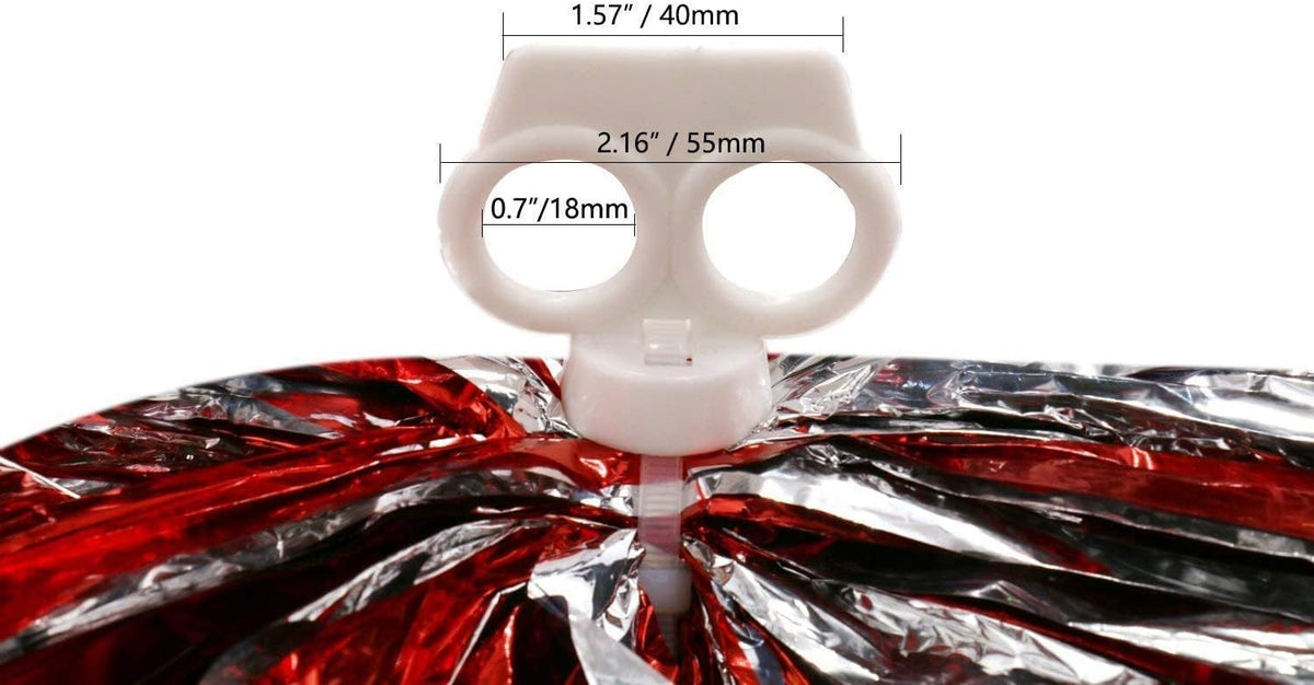 2 Pack Cheerleader Pom Poms Sports Dance Cheer Plastic Matte Pom Poms 12 inch Ring Handle Pom Poms Cheerleading for Sports Team Spirit Cheering