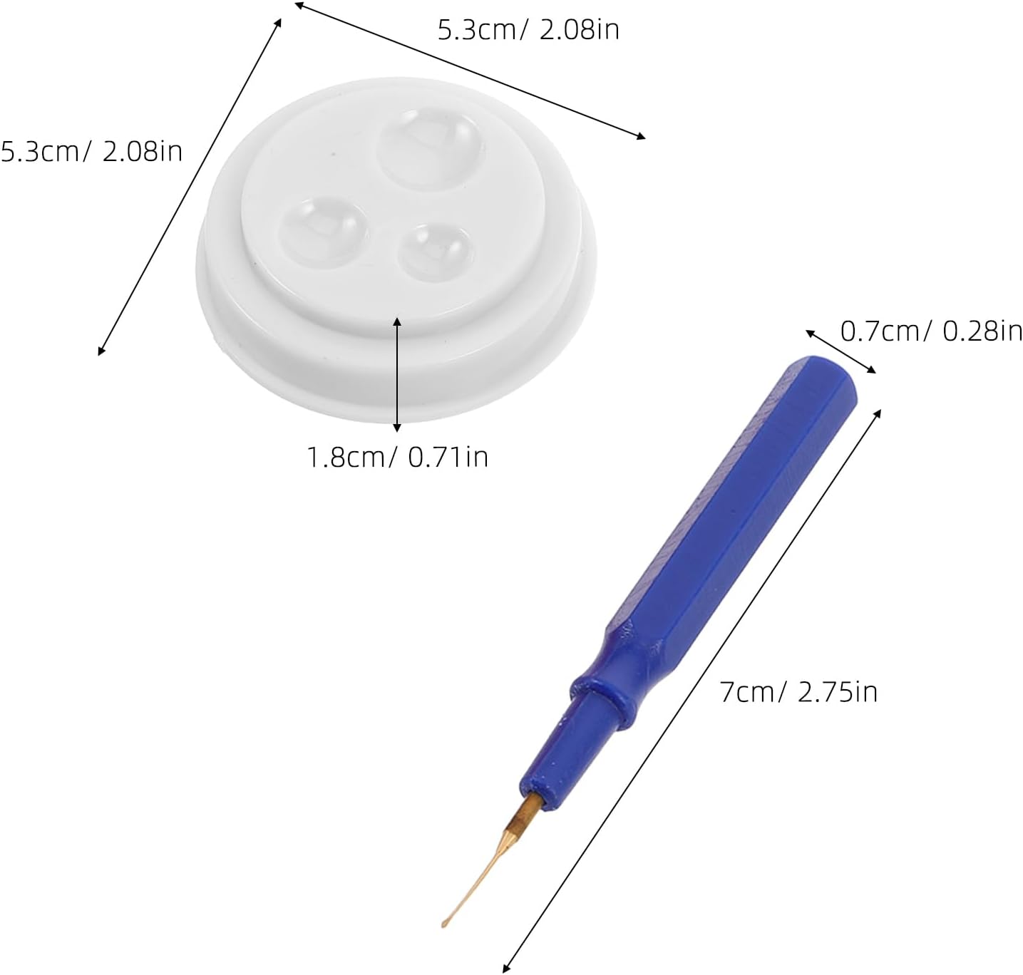 1 Set Plastic Watch Repair Kit Professional Plastic Watch Oiler Set for All Watches and Pocket Watches Small Portable Pen with Oil Cup Easy Use