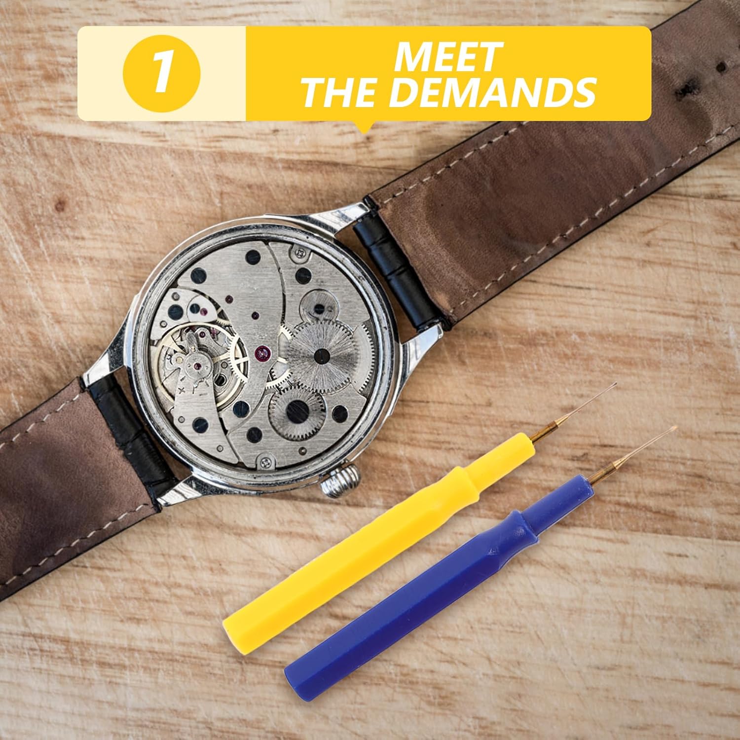 1 Set Plastic Watch Repair Kit Professional Plastic Watch Oiler Set for All Watches and Pocket Watches Small Portable Pen with Oil Cup Easy Use