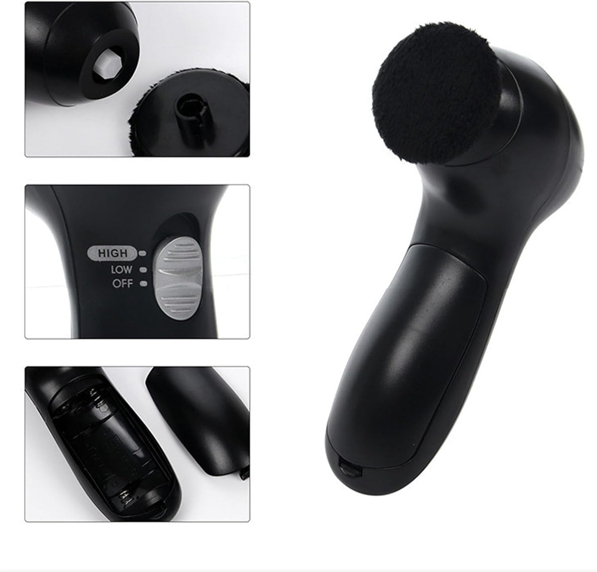 Electric Shoe Polisher Set, Portable Shoe Polisher Shoe Shine Kit Shoe Cleaning Kit Shoe Polish Kit With 4 Brush Heads