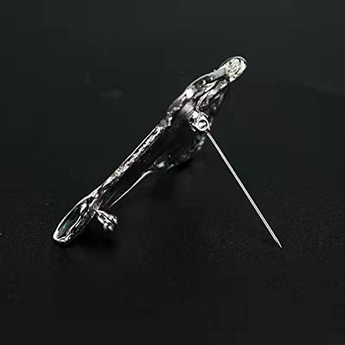 Alloy Elven Leaf Brooch - Green Leaf Clasp Pin - Elven Cloak Clasp - Costume Accessory - Movie Inspired - Gift for Elves Fans