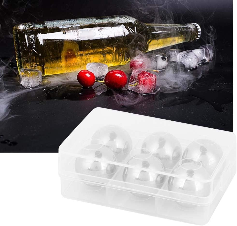 6Pcs Stainless Steel Ice Cubes Cooling Ball Whiskey Stones Reusable Metal Ice Cubes for Whiskey, Bourbon, Scotch, Vodka, Liqueurs, Beer Wine, Whiskey Rocks Chilling Stones.