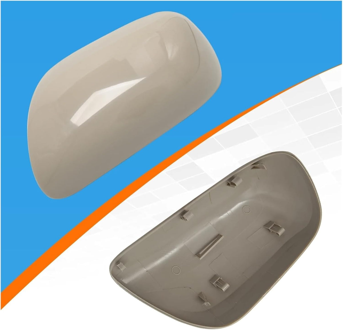 Door Rearview Mirror Cover Cap Housing Compatible For Toyota Corolla Accessories 2007 2008 2009 2010 2011 2012 2013(Silver Right)