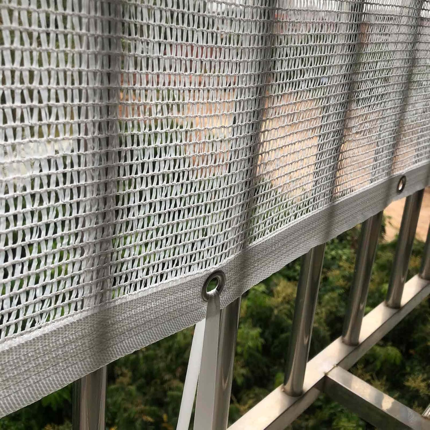 30% Sunblock Shade Cloth Garden Shade Mesh Tarp with Eyelets and Ropes UV Resistant Sunblock Shade Cloth for Garden, Pergola, Patio Plants, Greenhouse，Outdoor(2x6.0m/6.6x19.7ft)