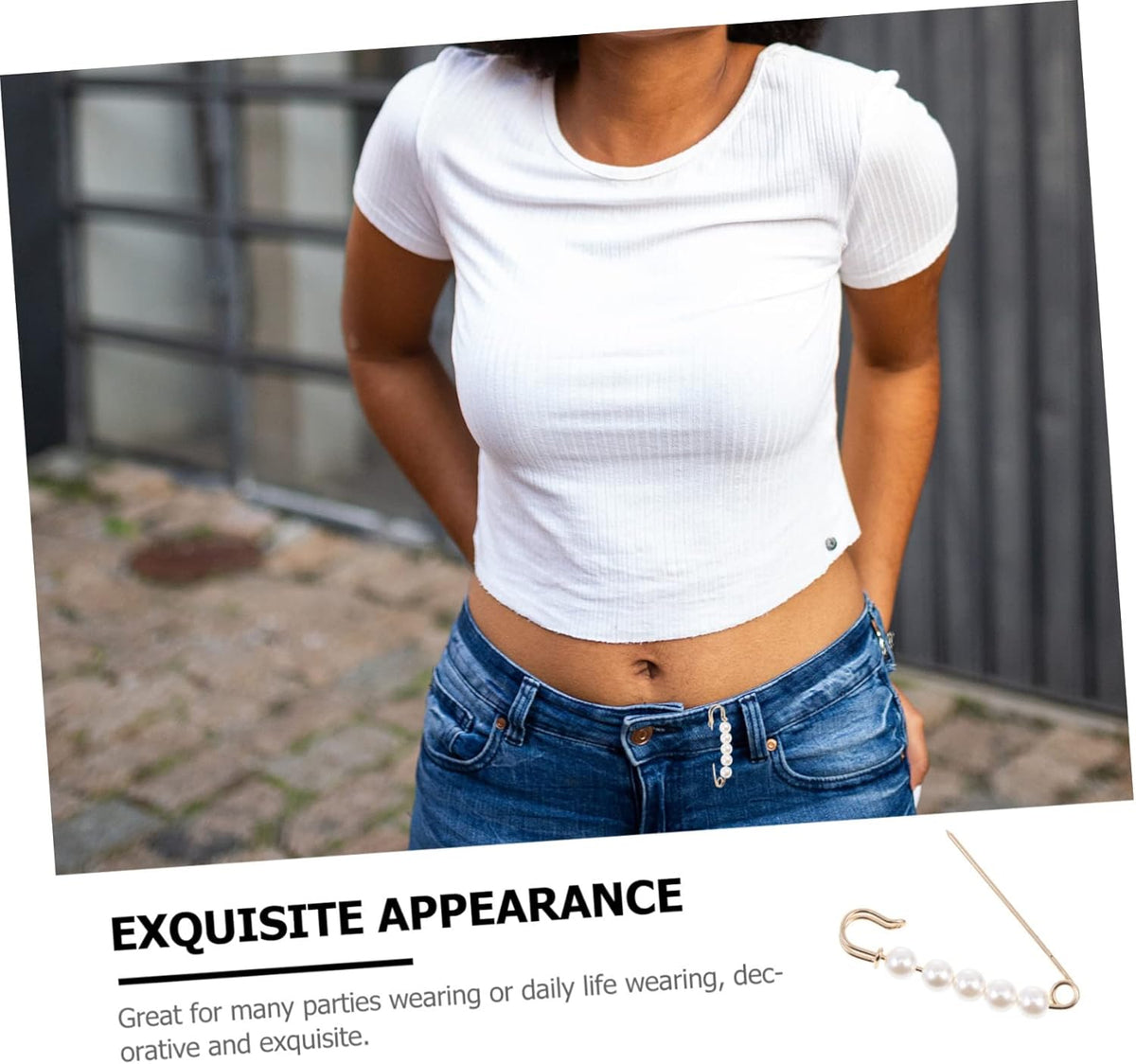 Healifty 10pcs Lightweight Brooch Pins for Women Removable Pearl Decorative Clothes Brooches Sweater Cardigan Clips Fine Craftsmanship Gentle Stylish Waistcoat Accessories