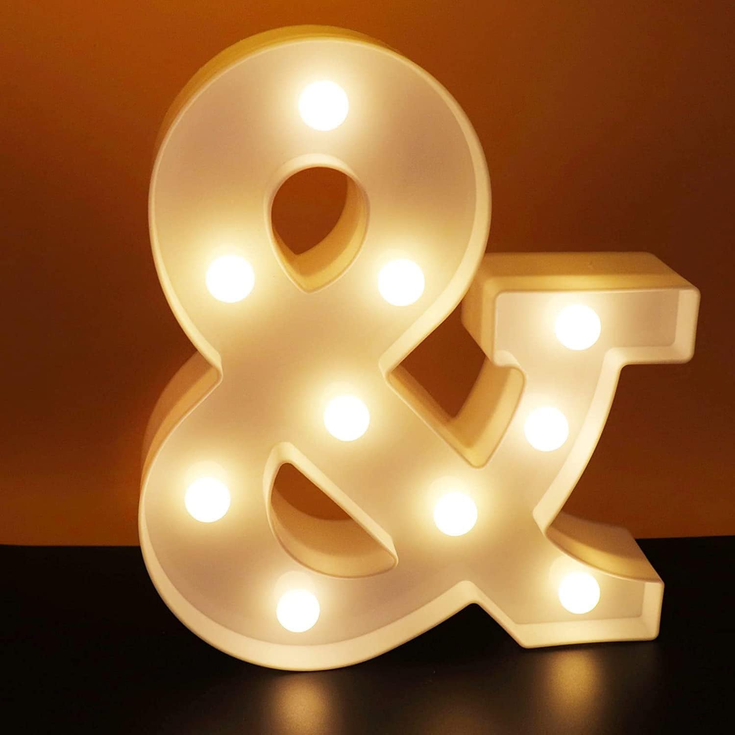 A - Z LED Letter Lights Alphabet Light Up Sign Battery Operated Night Lights for Home Party Wedding Christmas Decoration