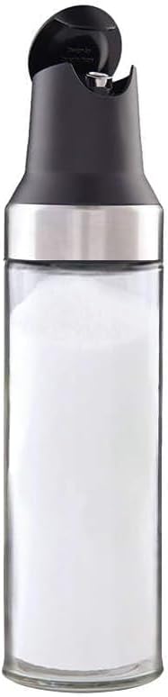 Stainless Steel Improved Design Upgraded Sugar or Creamer Dispenser & Shaker with Labels for Beverages and Cooking Cream Dispenser for Coffee Bar Accessories and Organizer