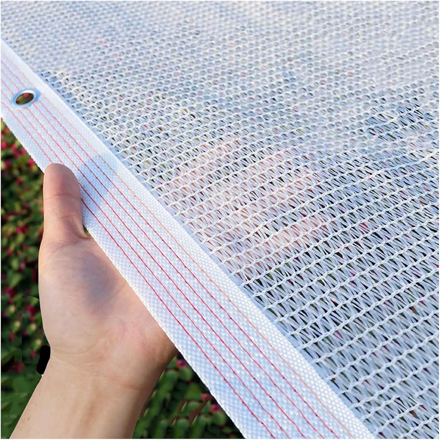YAEGER White Shade Cloth 55% Garden Shade Net for Greenhouse Plants 10x10ft 10x20ft 13x23ft Outdoor Shade Garden Sun Shade Mesh Screen Cover for Patio Balcony Chicken Coops(10x10ft)