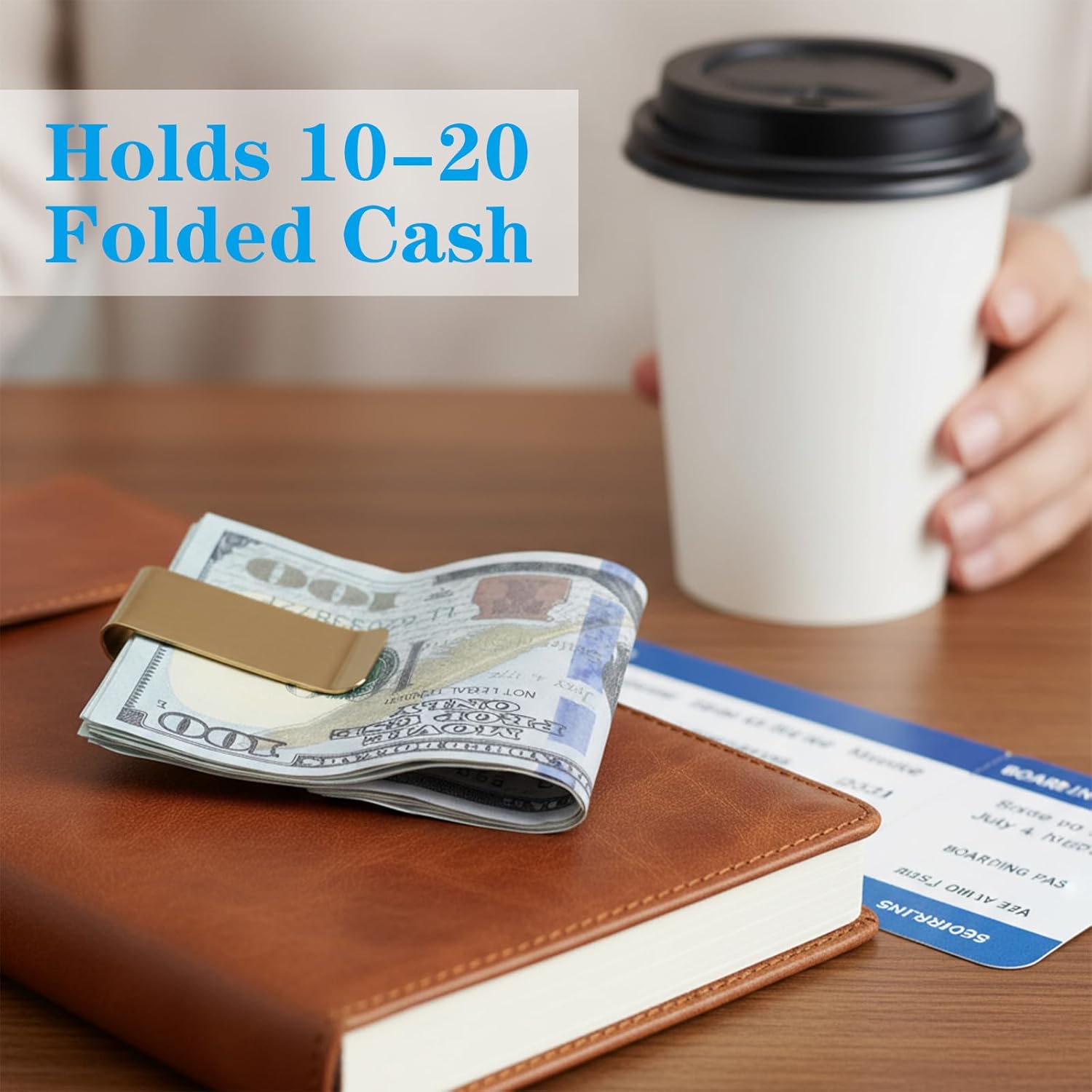 6 Pack Stainless Steel Money Clip Metal Cash Holder Credit Business Pocket Wallet Small Men's Slim Clips Card