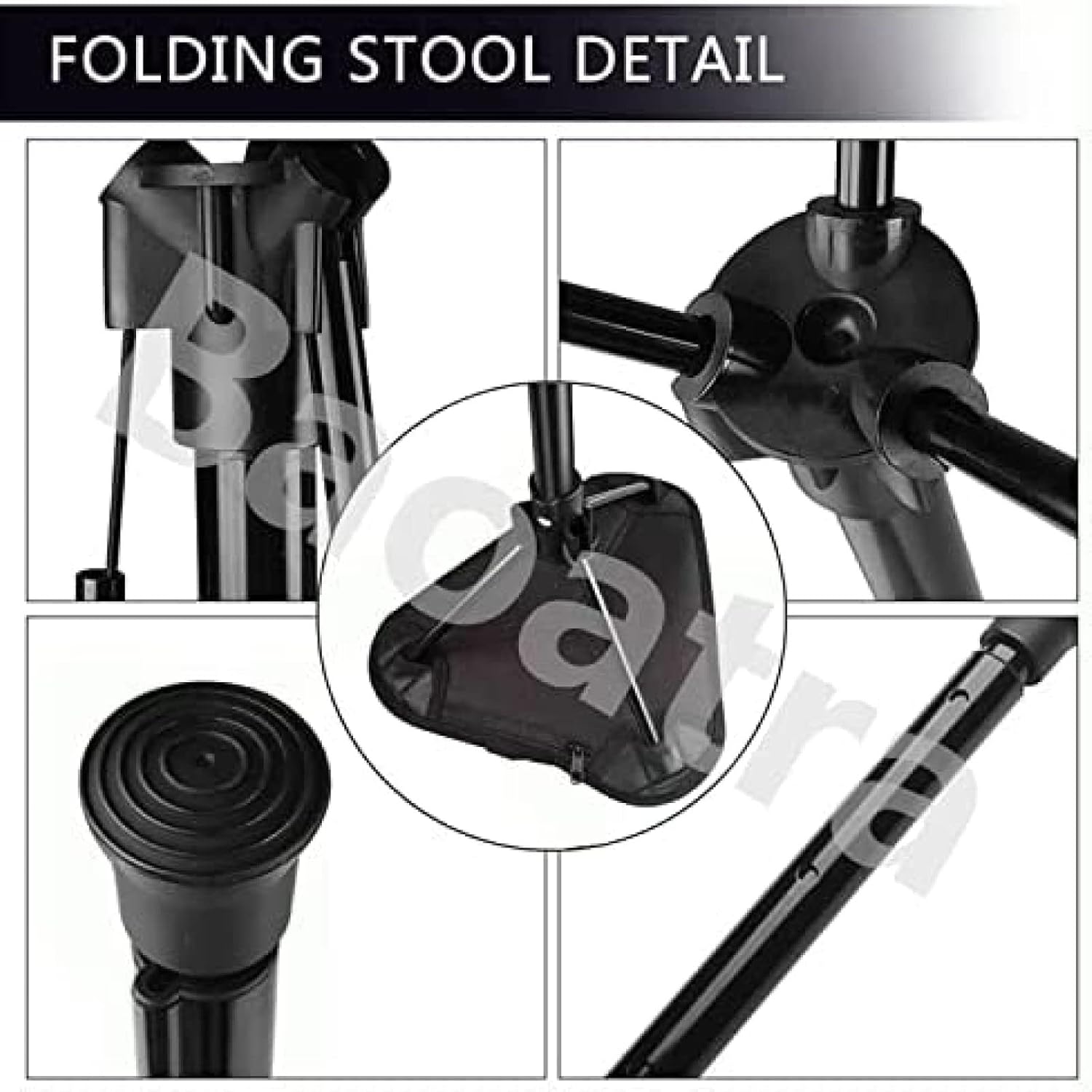 Portable Telescopic Stool - Lightweight Folding Chair for Camping & Fishing - Height Adjustable, Single Leg Tripod Seat - Foldable & Compact Design