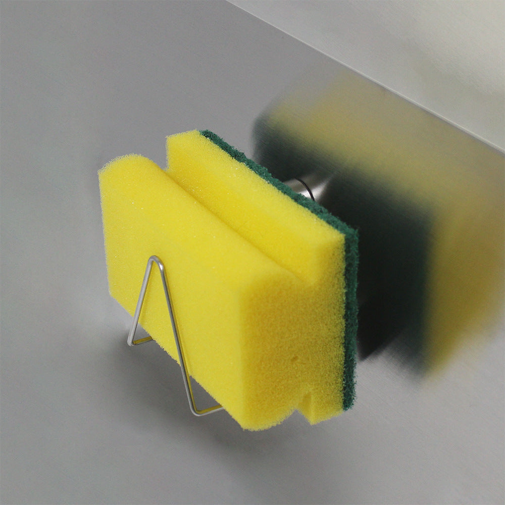 2-pack magnetic dishcloth holder for sink stainless steel