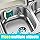 2-pack magnetic dishcloth holder for sink stainless steel