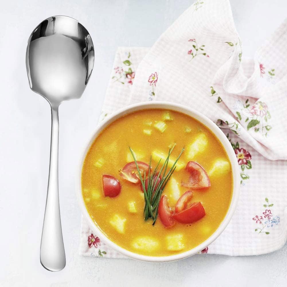Stainless Steel Serving Spoon for Hotel Restaurant Kitchen Large Size