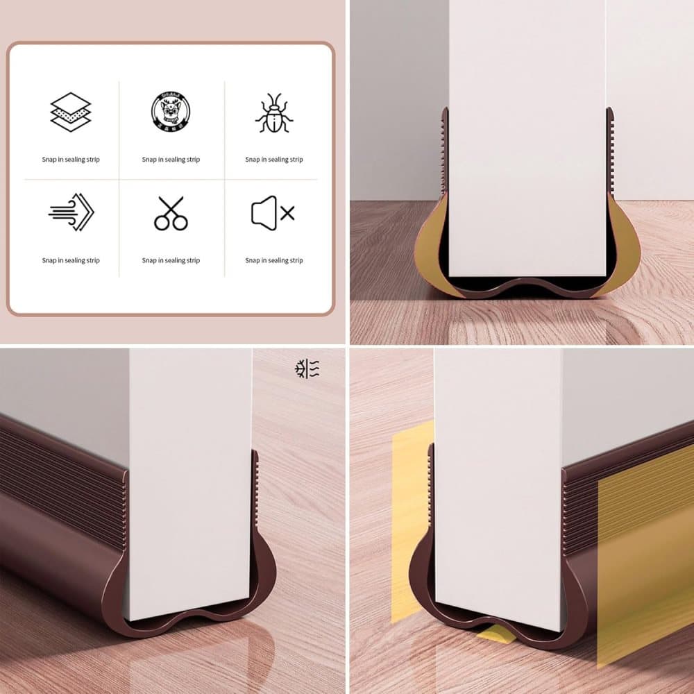 Soundproofing Door Strip White 93 cm Compatible with Oral-B Braun HOKA JBL LEGO Samsung Xiaomi Philips for Draught Sound Dust Insulation