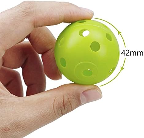 12-Pack Golf Practice Balls, Hollow Practice Balls with Airflow, 42mm Plastic Golf Balls, for Swing Training, Driving Range, Home Use