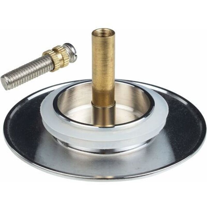 Universal Bathtub Stopper Ø70mm, Adjustable Height, Double Seal, Chrome Brass, Stainless, Compatible with Most Sinks & Bathtubs