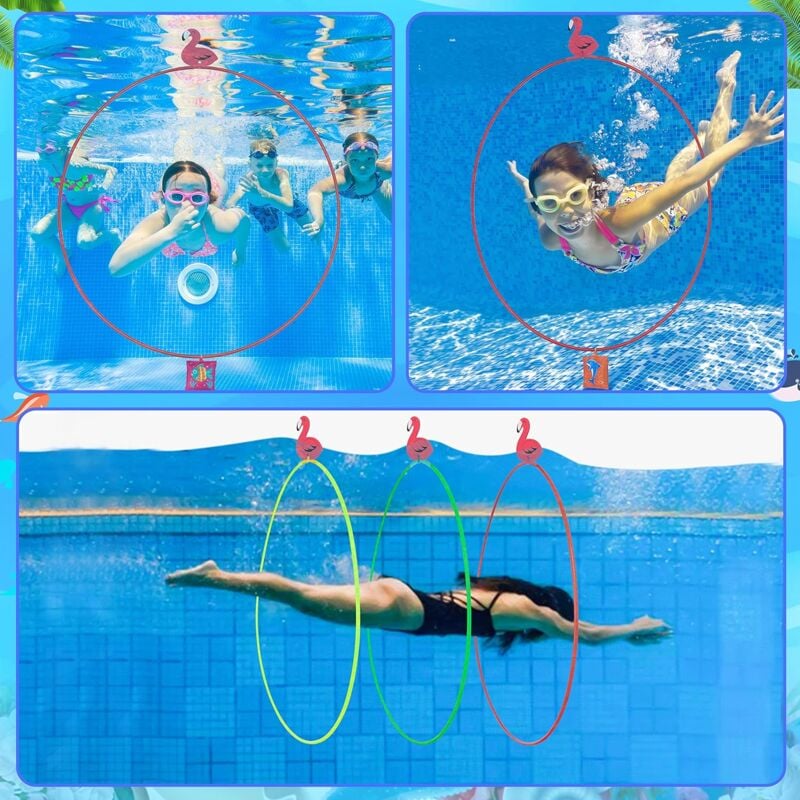 Diving Rings for Pool, Diving Ring, Diving Rings for Swimming, Diving Toys, Pool Swimming Toys, Water Swimming, Pool Toys for Swimming Training, Summer