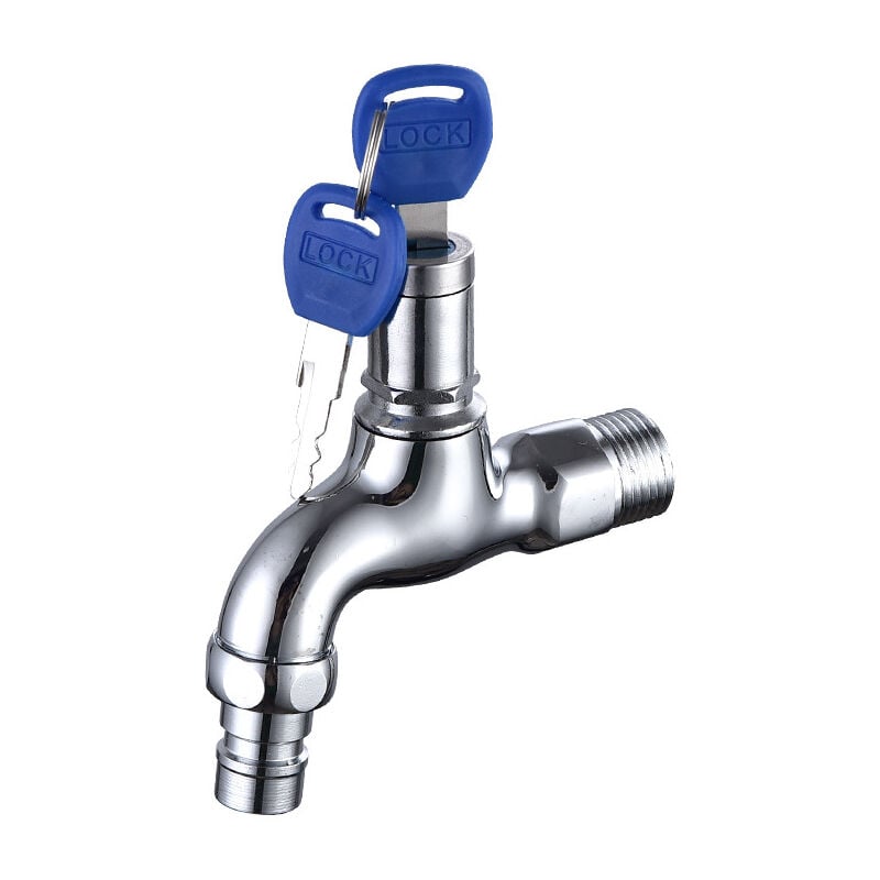 Lockable Anti-Theft Outdoor Brass Tap for Garden Washing Machine