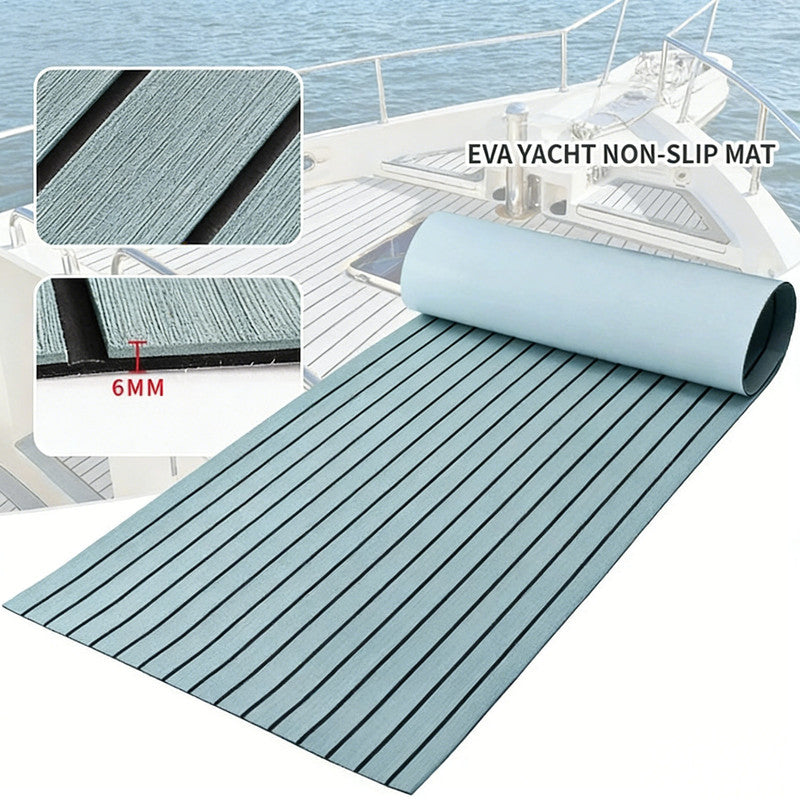 EVA Foam Boat Flooring Mat Decking Sheet 240*45*0.6cm Light Grey