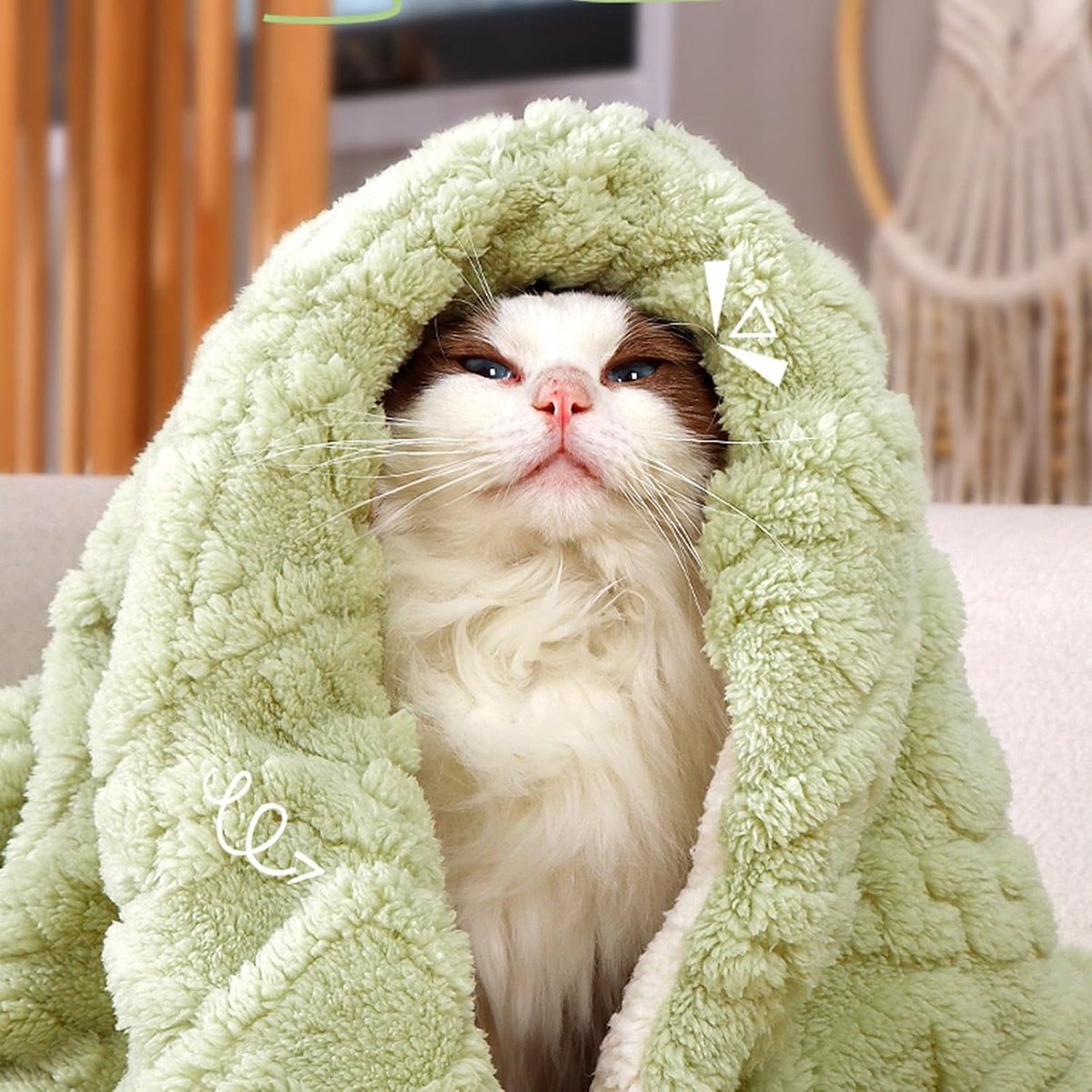 Pet Mat - Soft Pet Blanket - Warm Plush Blanket for Dogs and Cats - Comfortable & Cozy Sleep Blanket - 55*45cm