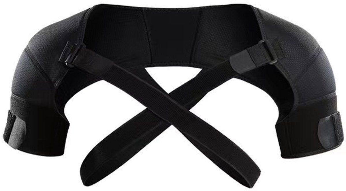 Shoulder Brace - Shoulder Support Brace for Sports - Double-Sided Adjustable & Breathable - Compression and Stability for Both Shoulders - S/M