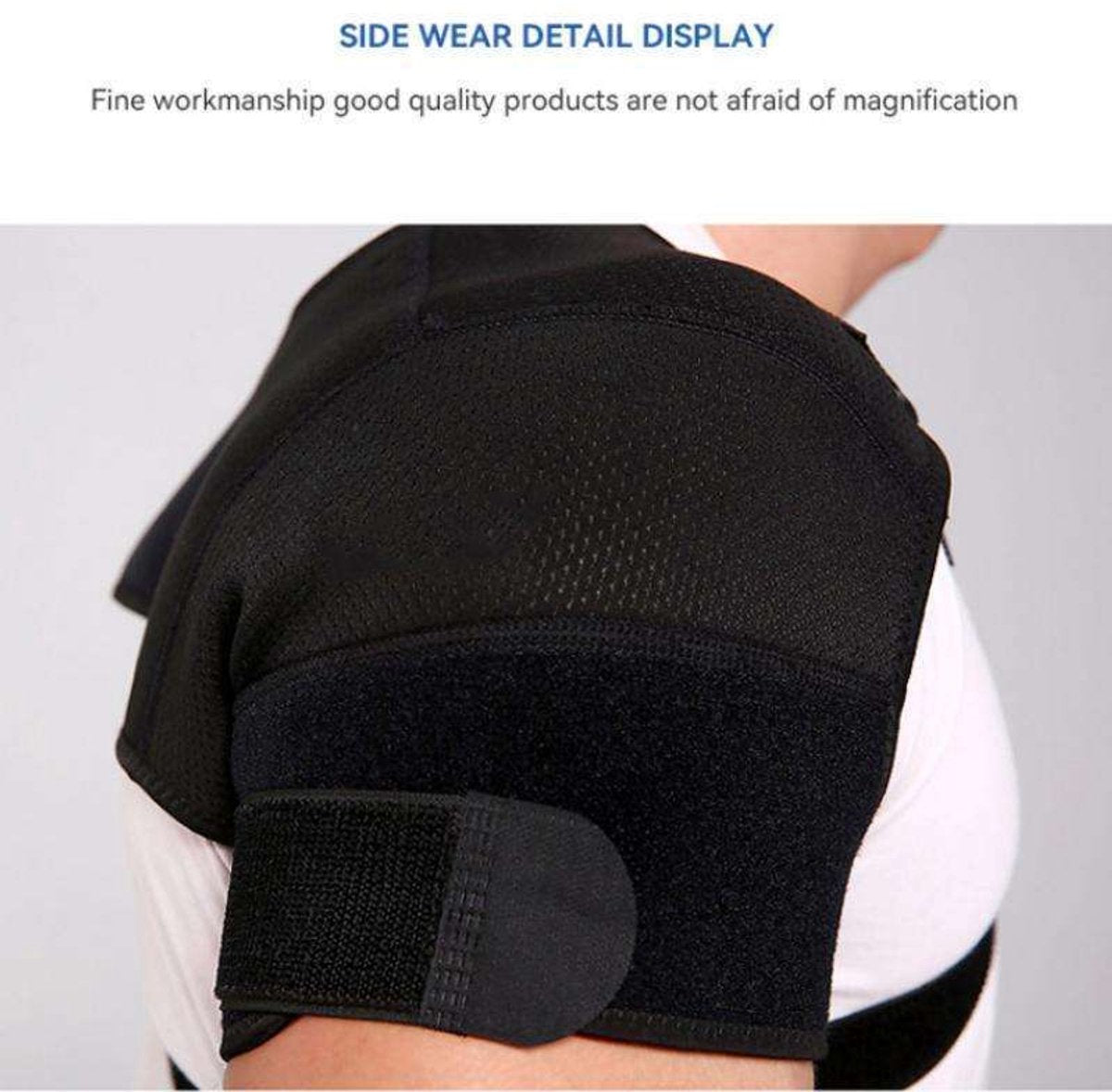 Shoulder Brace - Shoulder Support Brace for Sports - Double-Sided Adjustable & Breathable - Compression and Stability for Both Shoulders - S/M