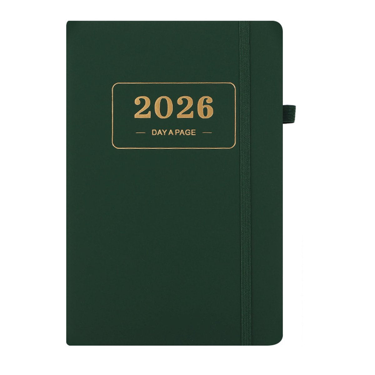 2026 Daily Planner – 2026 Adult Agenda – 1 Day on 1 Page – 365 Day Planner &amp; Notebook – 14.0*20.8cm – Green