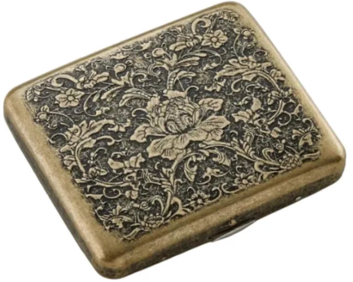 Cigarette Case - Cigarette Holder - Cigarette Box - Weatherproof - Metallic - Classic metal cigarette case, retro cigarette case, cigarette box, cigarette holder, metal cigarette case, portable vintage