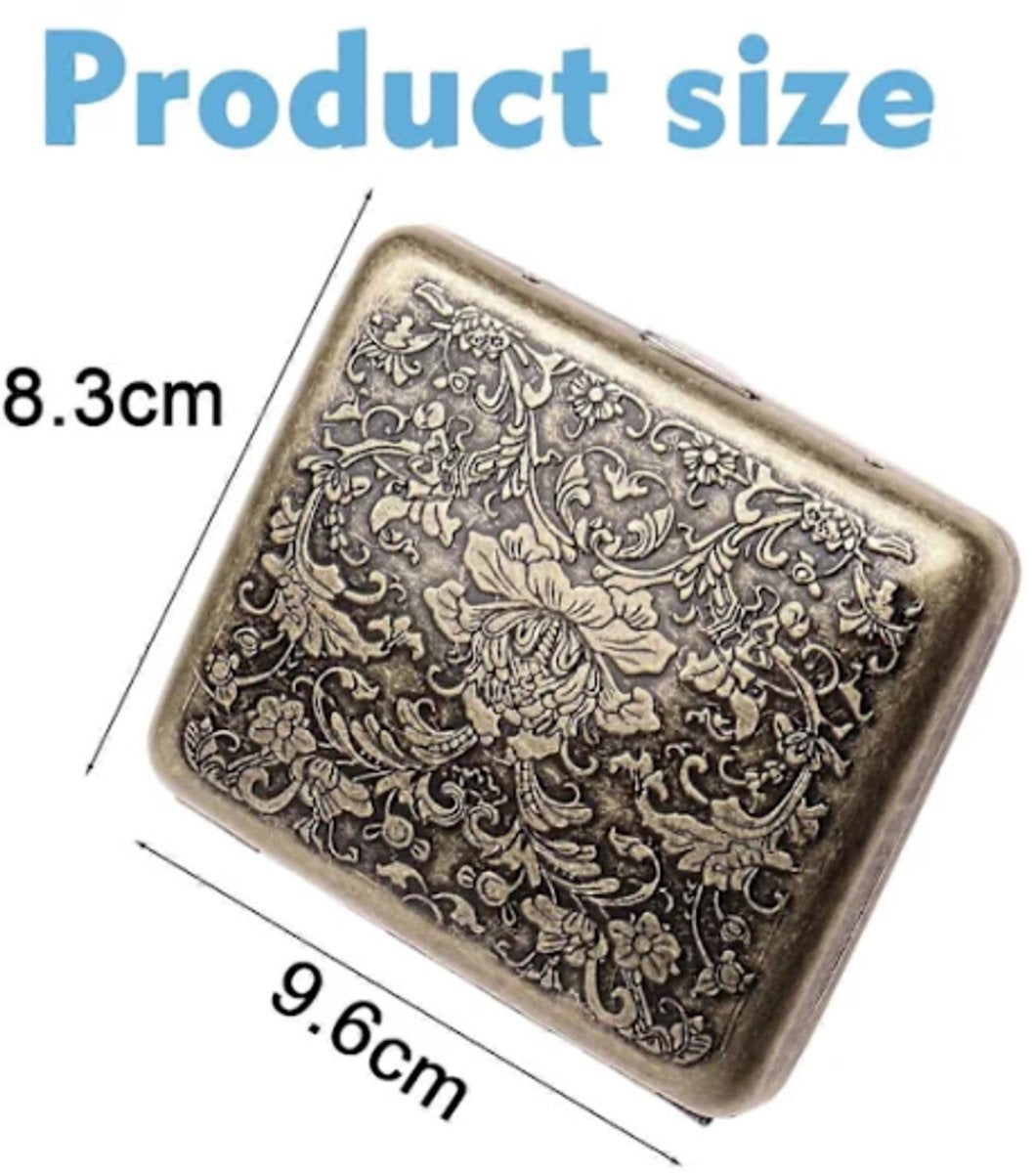 Cigarette Case - Cigarette Holder - Cigarette Box - Weatherproof - Metallic - Classic metal cigarette case, retro cigarette case, cigarette box, cigarette holder, metal cigarette case, portable vintage