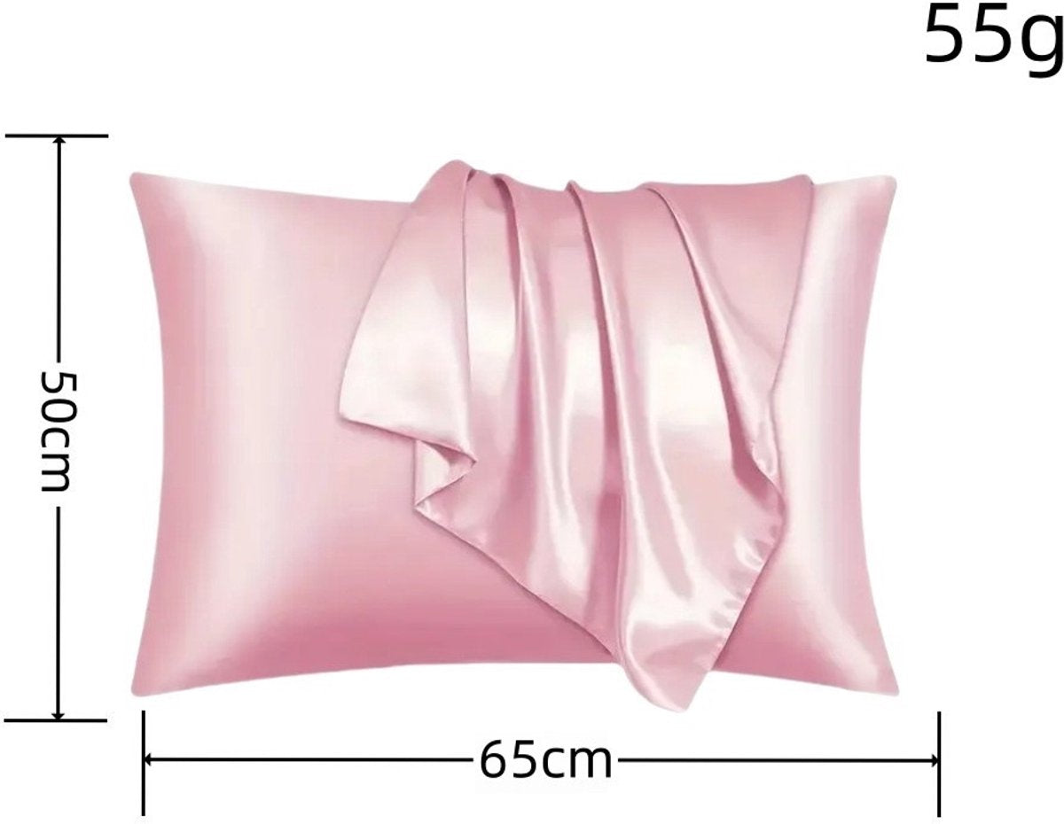 Hair Rollers - 9-Piece - Heatless Curling Iron - Heatless Curls - Curls without Heat - Includes Hair Clip and Satin Sleep Cap (Pink)