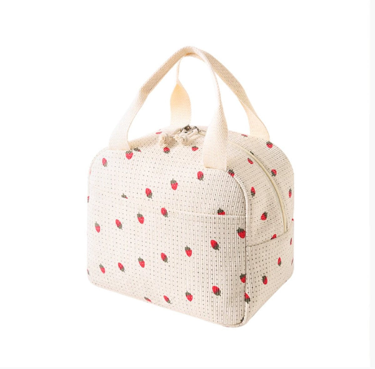 Cooler Bags - Lunch Bag - Handle Strap - Cooler Bag - Lunch Bag - Insulated Cooler Bag - Picnic Bag - 25.5*21*17cm - Suitable for work, office, travel and picnics（White）